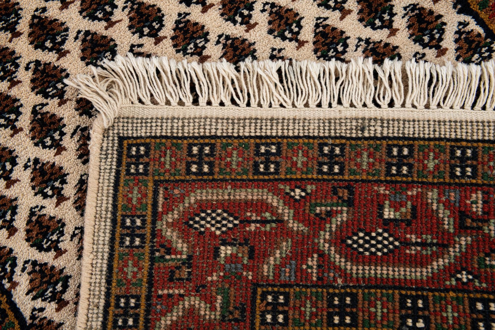 3' x 5' 4 Hand Knotted Mir Wool Rug