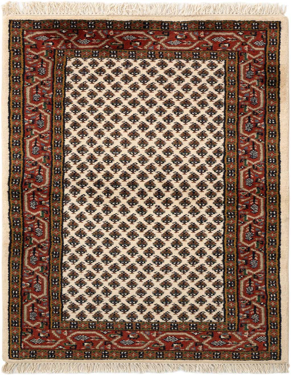 3' x 5' 4 Hand Knotted Mir Wool Rug