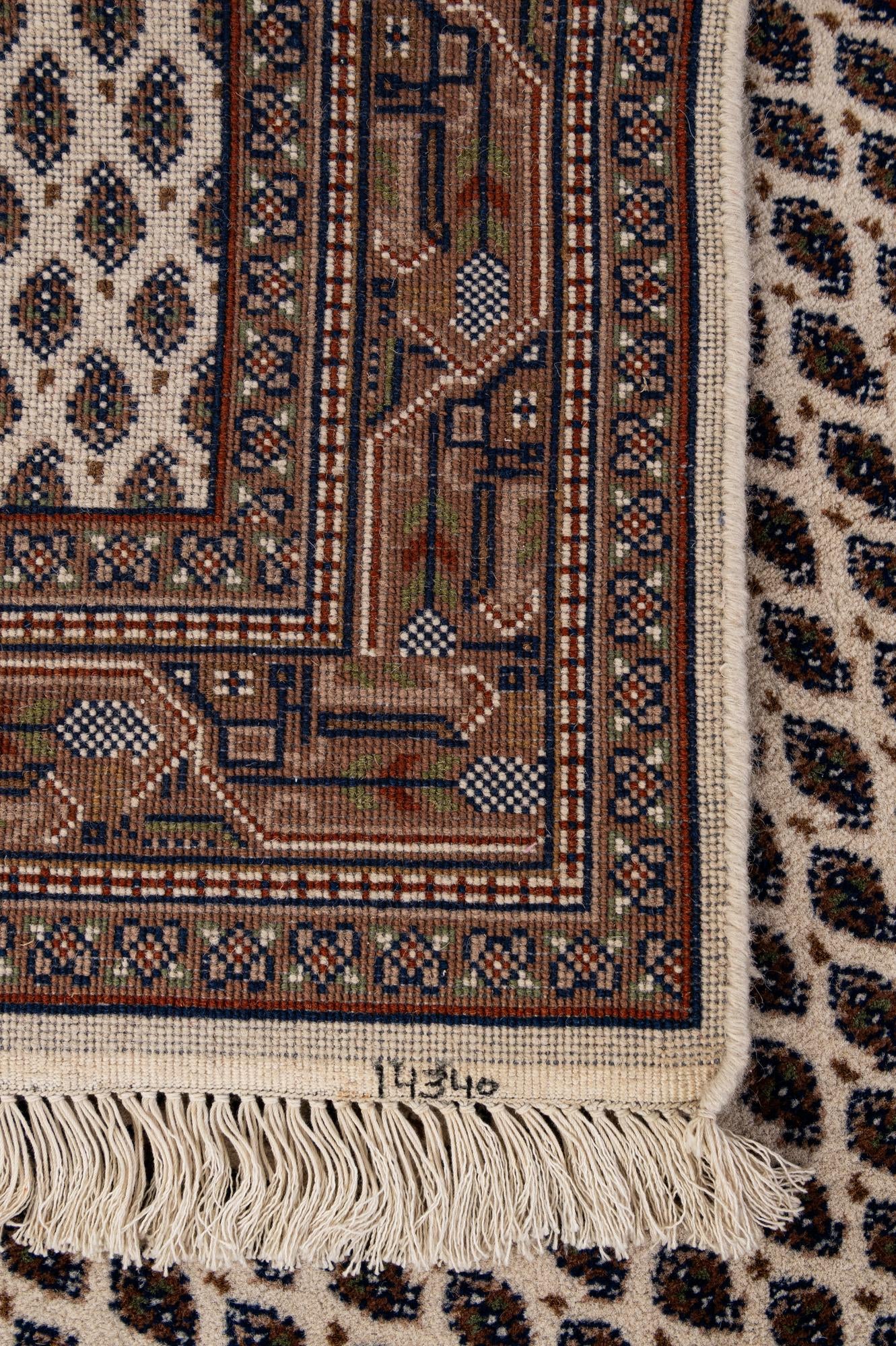 3' 2 x 5' 6 Hand Knotted Mir Wool Rug