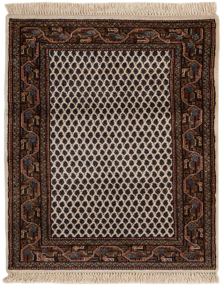 Detail image of 2' 11 x 5' 1 Hand Knotted Mir Wool Rug