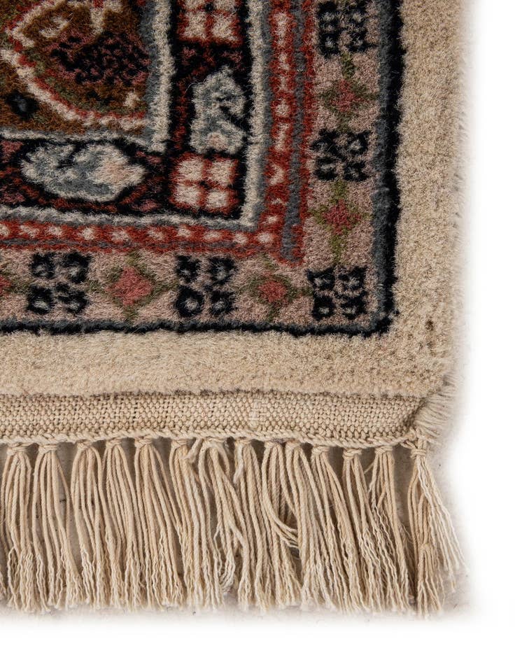 Detail image of 3' 11 x 5' 11  Hand Knotted Mir Wool Rug