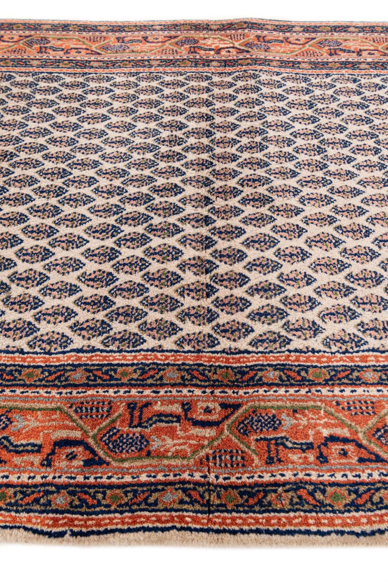 3' x 5' 4 Hand Knotted Mir Wool Rug