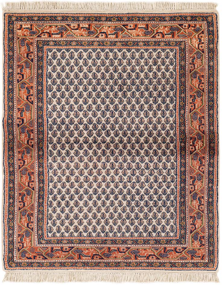 Detail image of 3' x 5' 4 Hand Knotted Mir Wool Rug