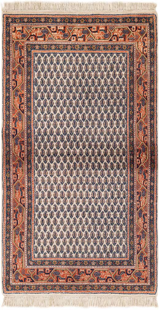 3' x 5' 4 Hand Knotted Mir Wool Rug