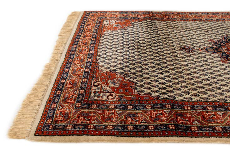 Detail image of 4' 2 x 6' 6 Hand Knotted Mir Wool Rug