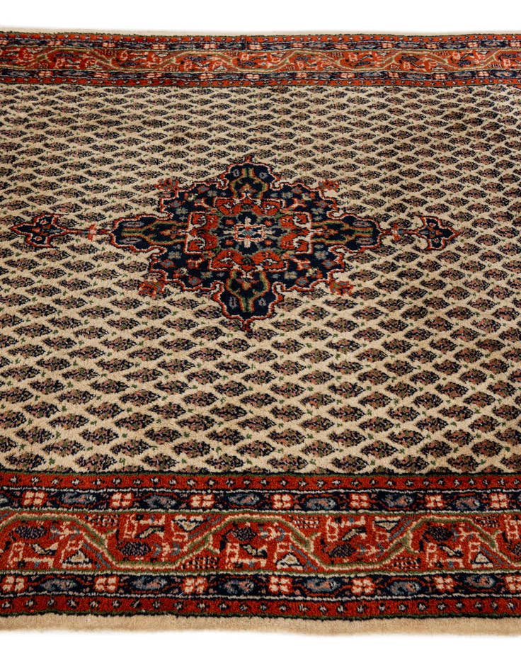 Detail image of 4' 2 x 6' 6 Hand Knotted Mir Wool Rug