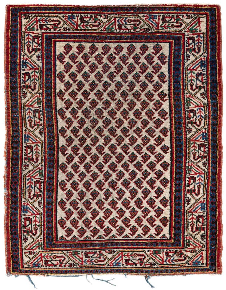 Detail image of 2' 7 x 4' 3 Hand Knotted Mir Wool Rug