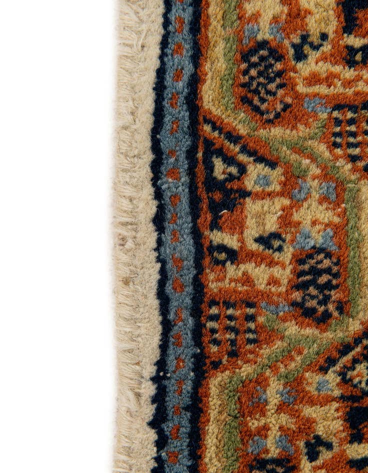Detail image of 2' 1 x 2' 11  Hand Knotted Mir Wool Rug