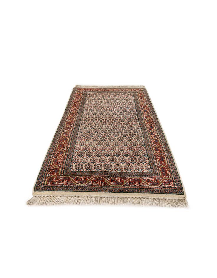 Detail image of 3' 1 x 5' 4 Hand Knotted Mir Wool Rug