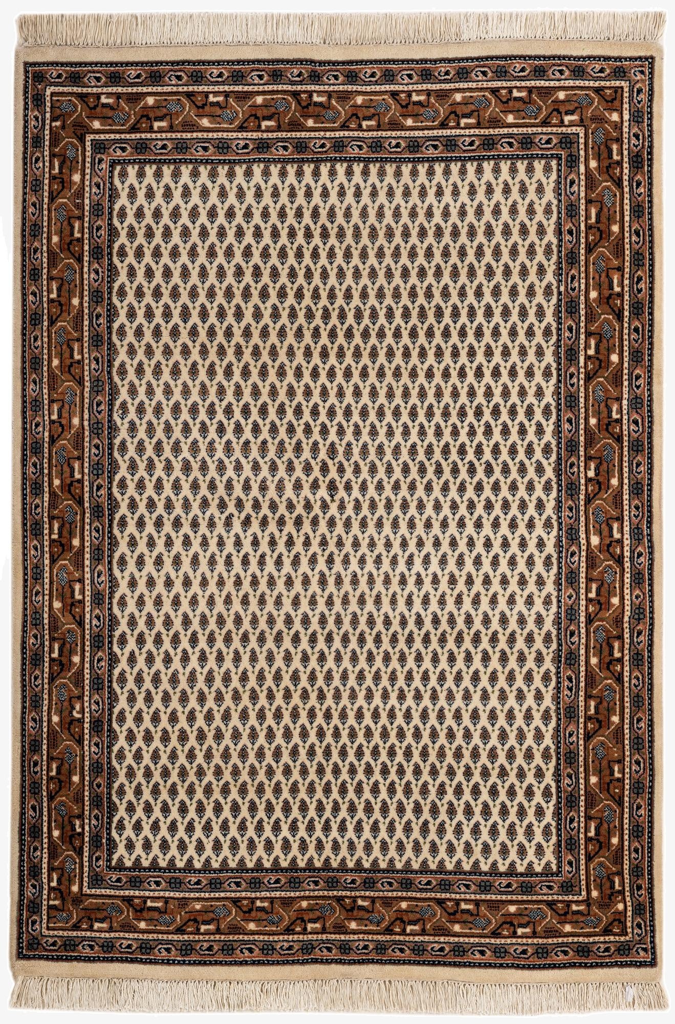 4' 1 x 5' 10  Hand Knotted Mir Wool Rug