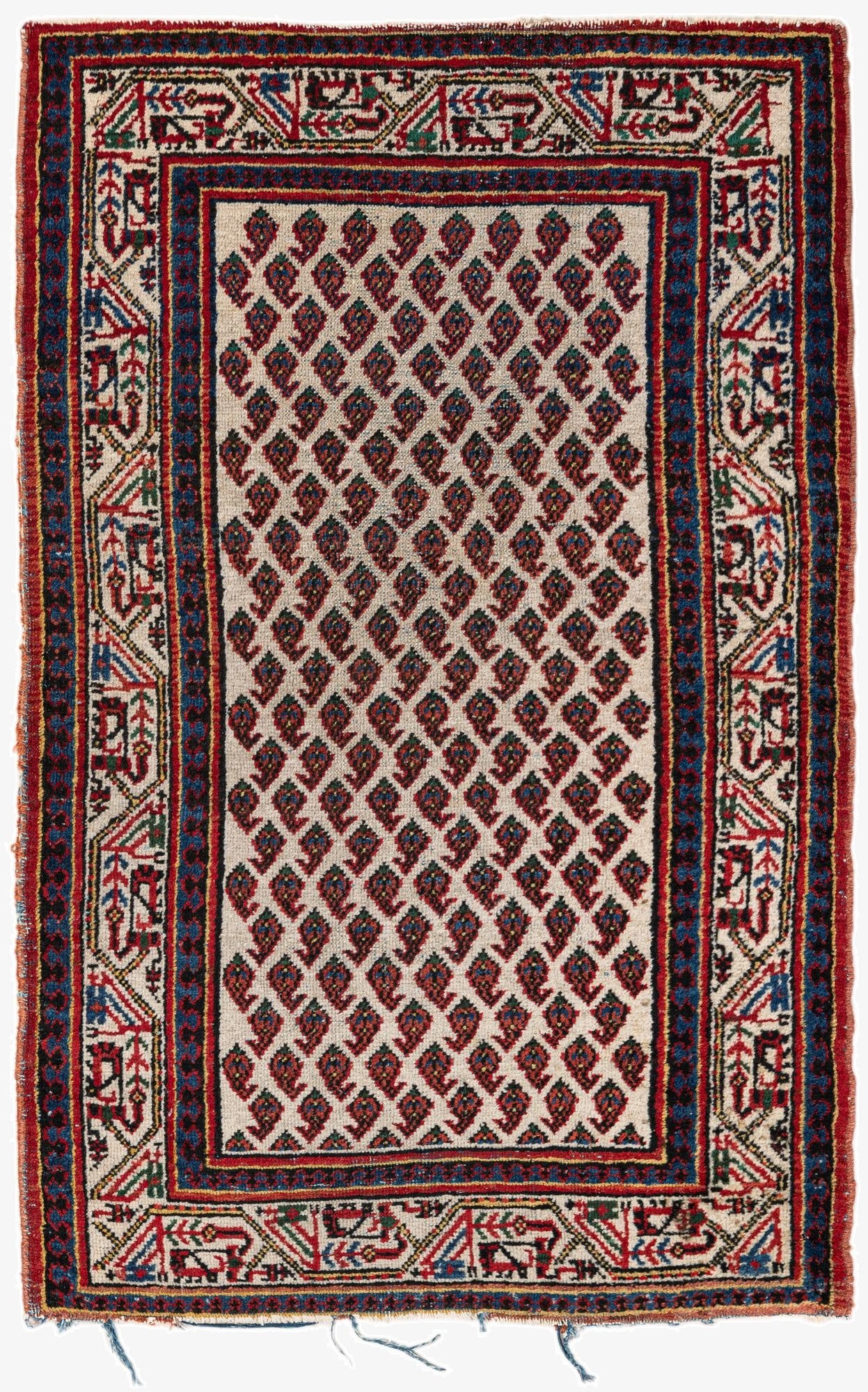 2' 7 x 4' 3  Hand Knotted Mir Wool Rug