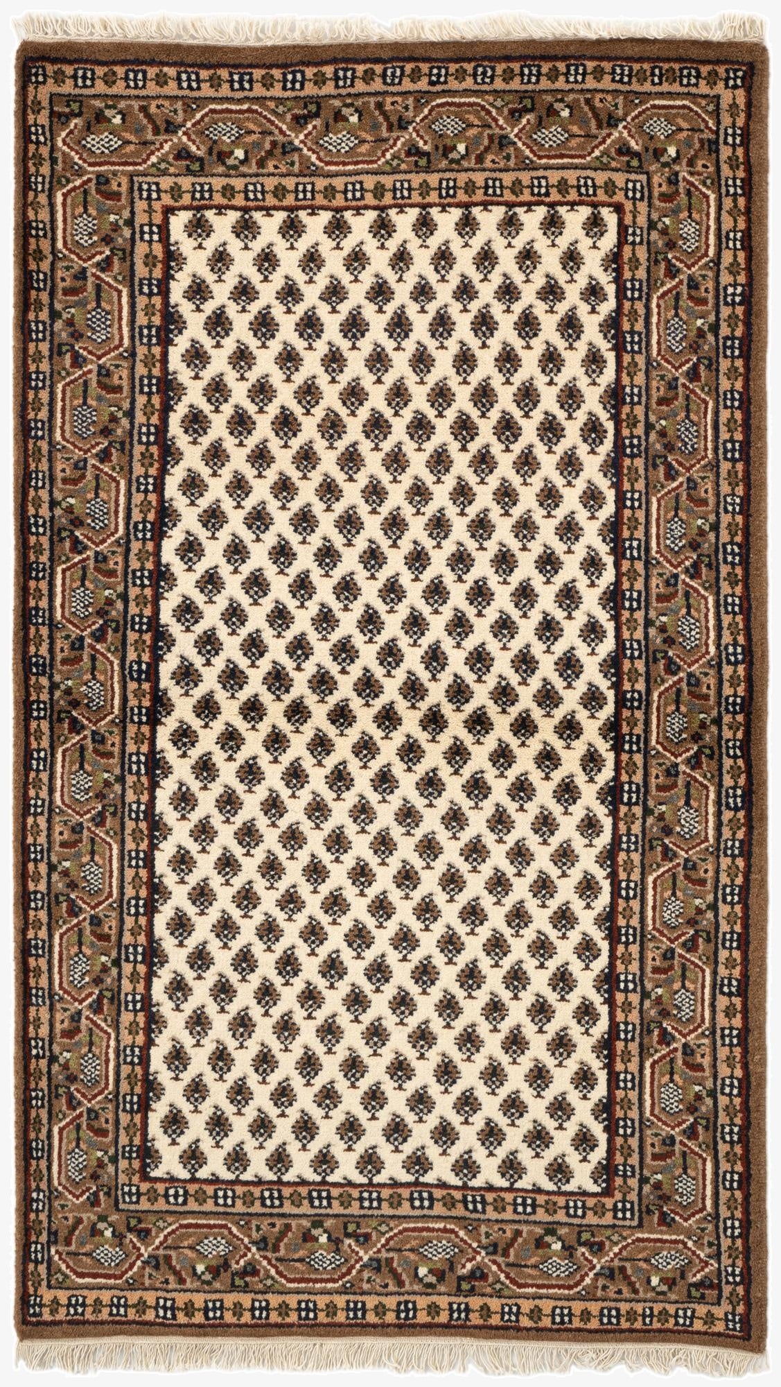 3' 1 x 5' 4  Hand Knotted Mir Wool Rug