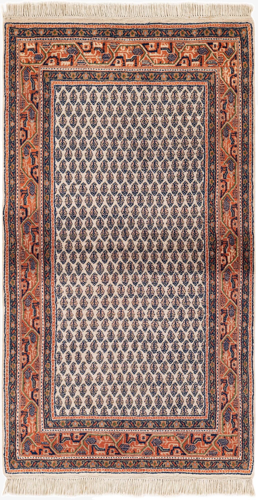 3' x 5' 4  Hand Knotted Mir Wool Rug