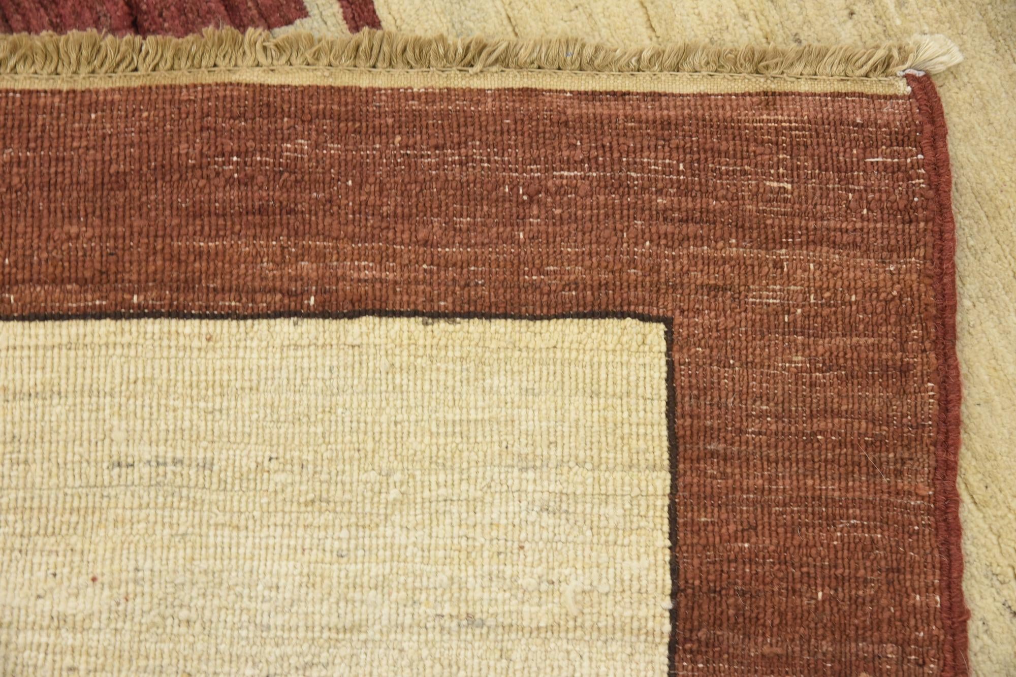 4' 1 x 5' 11 Hand Knotted Modern Ziegler Oriental Rug