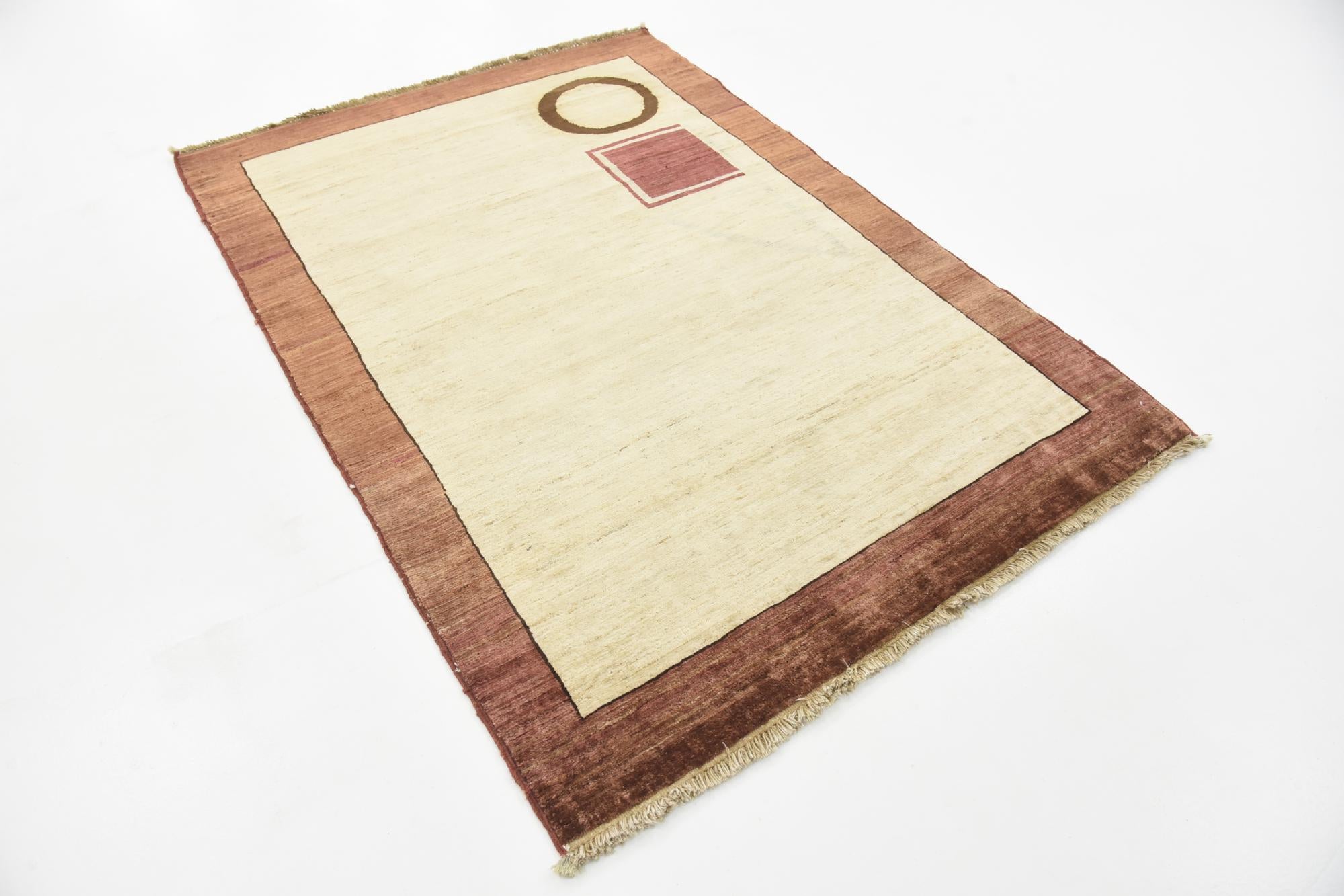 4' 1 x 5' 11 Hand Knotted Modern Ziegler Oriental Rug