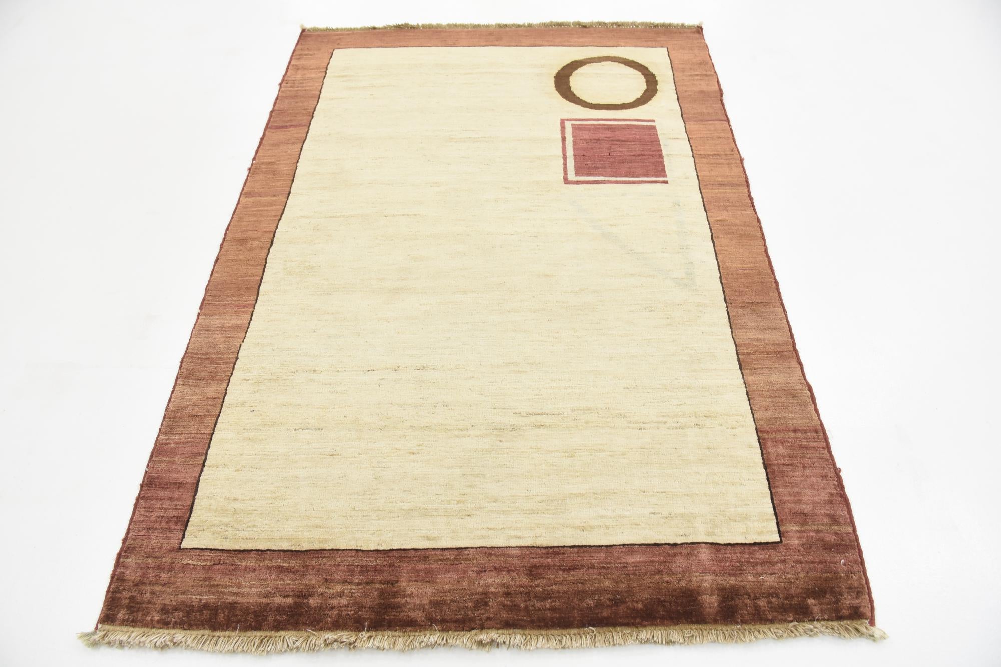 4' 1 x 5' 11 Hand Knotted Modern Ziegler Oriental Rug