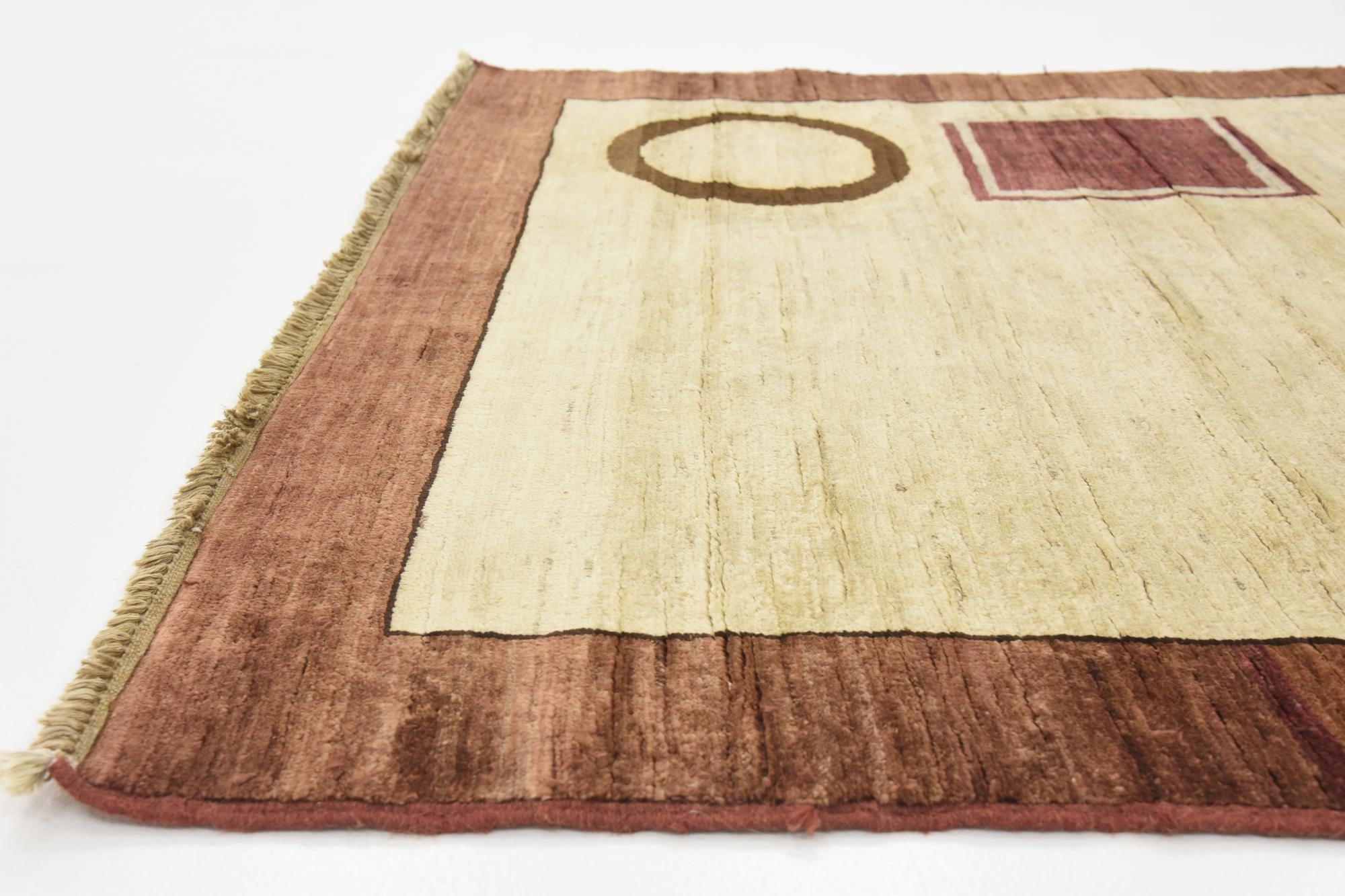 4' 1 x 5' 11 Hand Knotted Modern Ziegler Oriental Rug