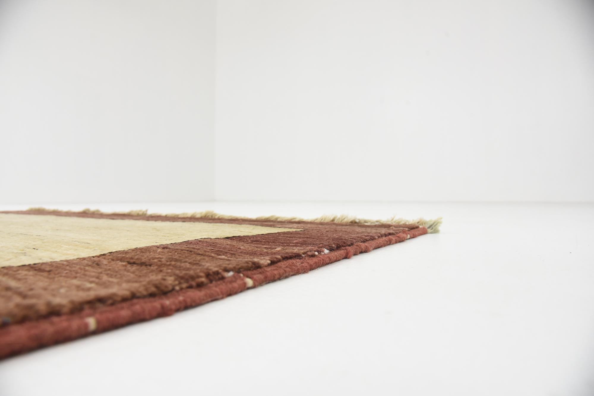 4' 1 x 5' 11 Hand Knotted Modern Ziegler Oriental Rug