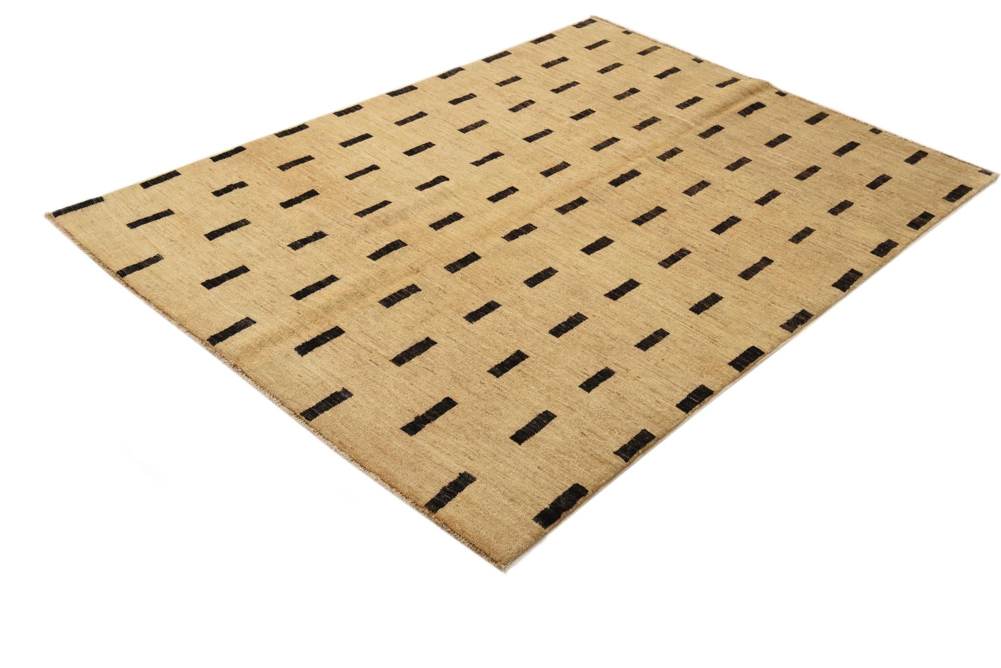 4' 8 x 6' 5 Hand Knotted Modern Ziegler Rug