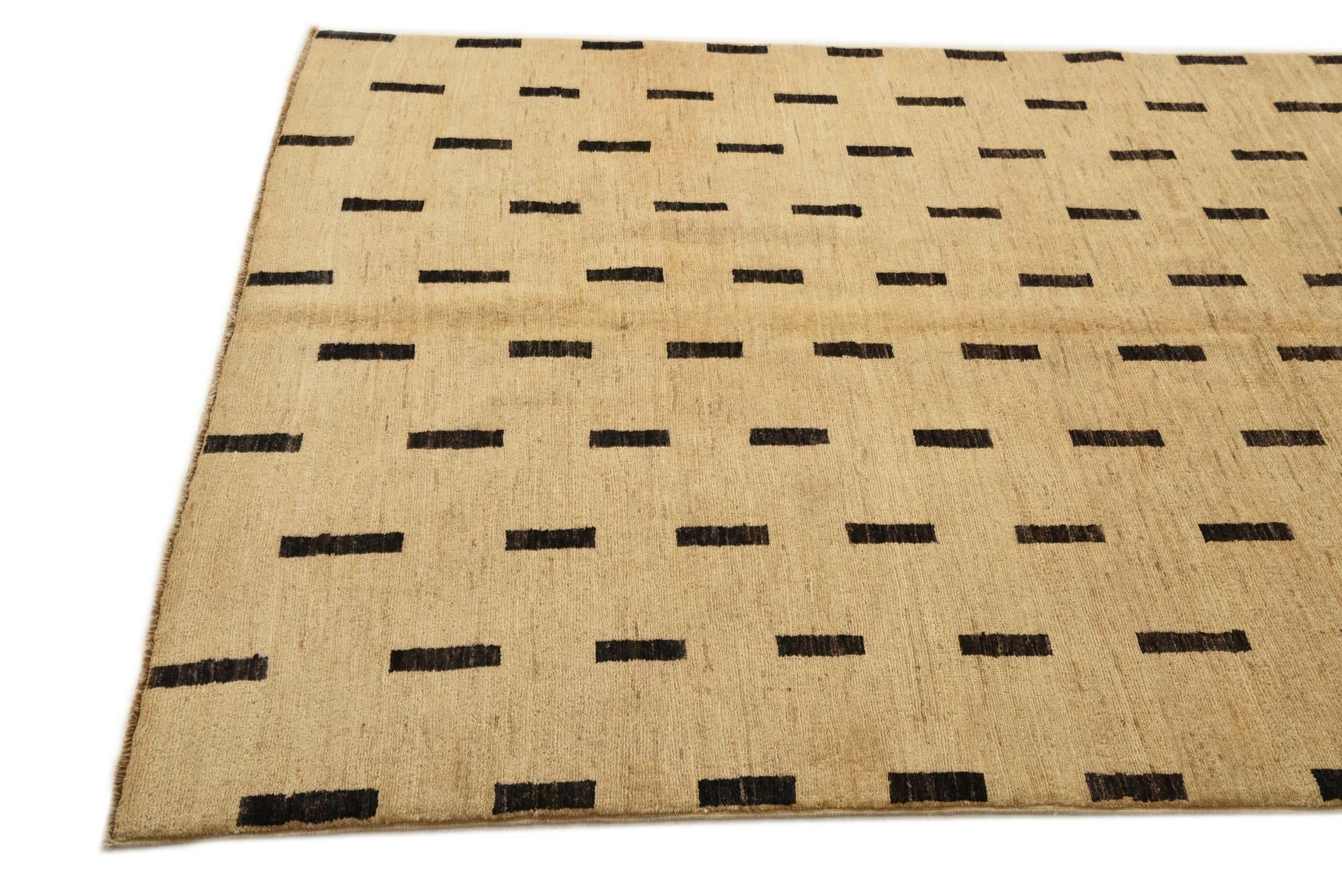 4' 8 x 6' 5 Hand Knotted Modern Ziegler Rug