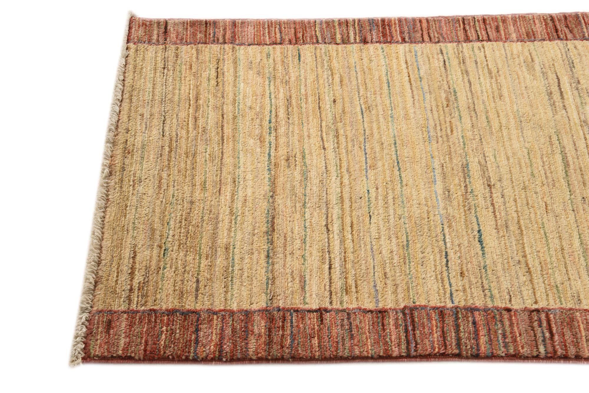 2' 6 x 4' Hand Knotted Modern Ziegler Rug