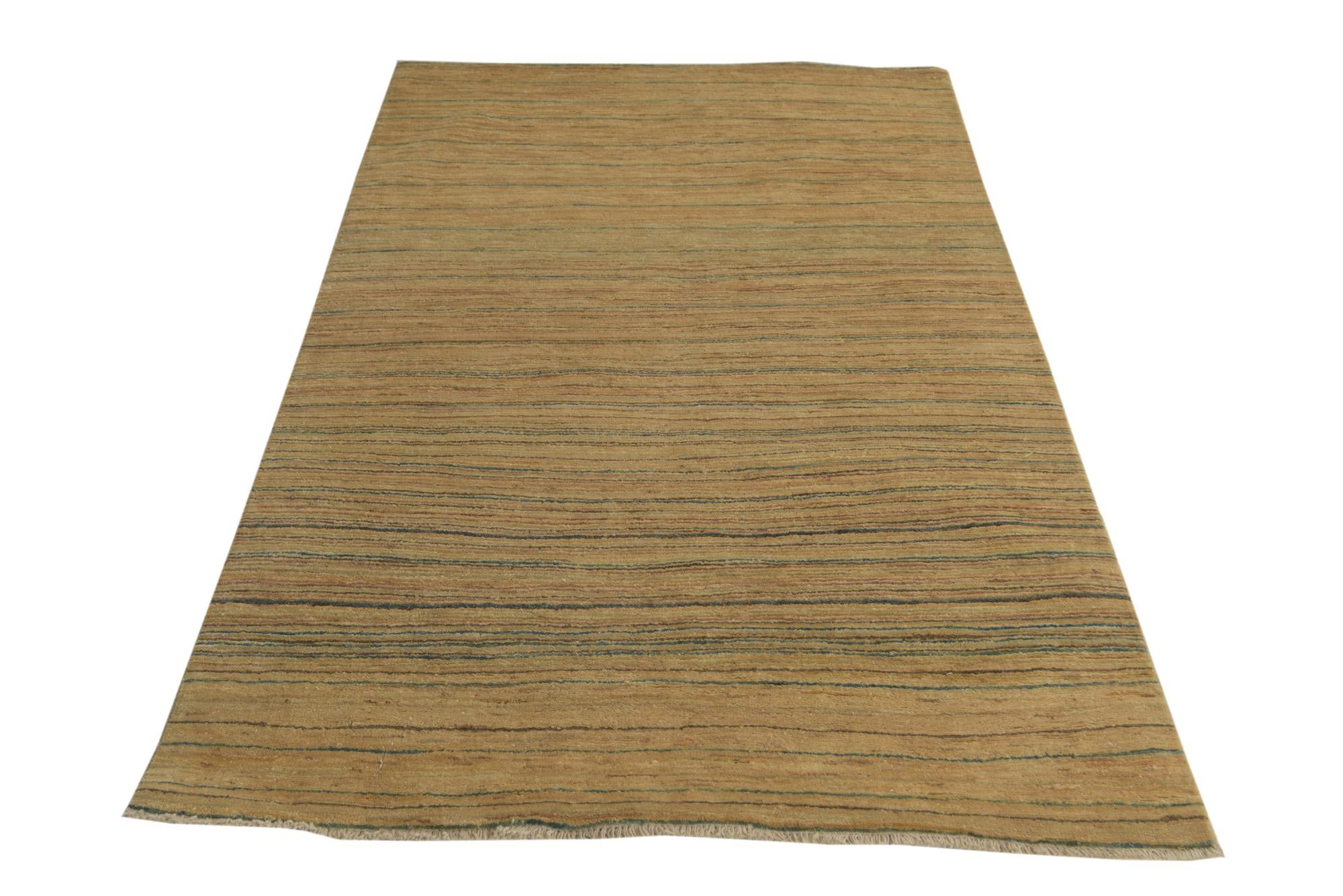 4' x 6' 5 Hand Knotted Modern Ziegler Rug