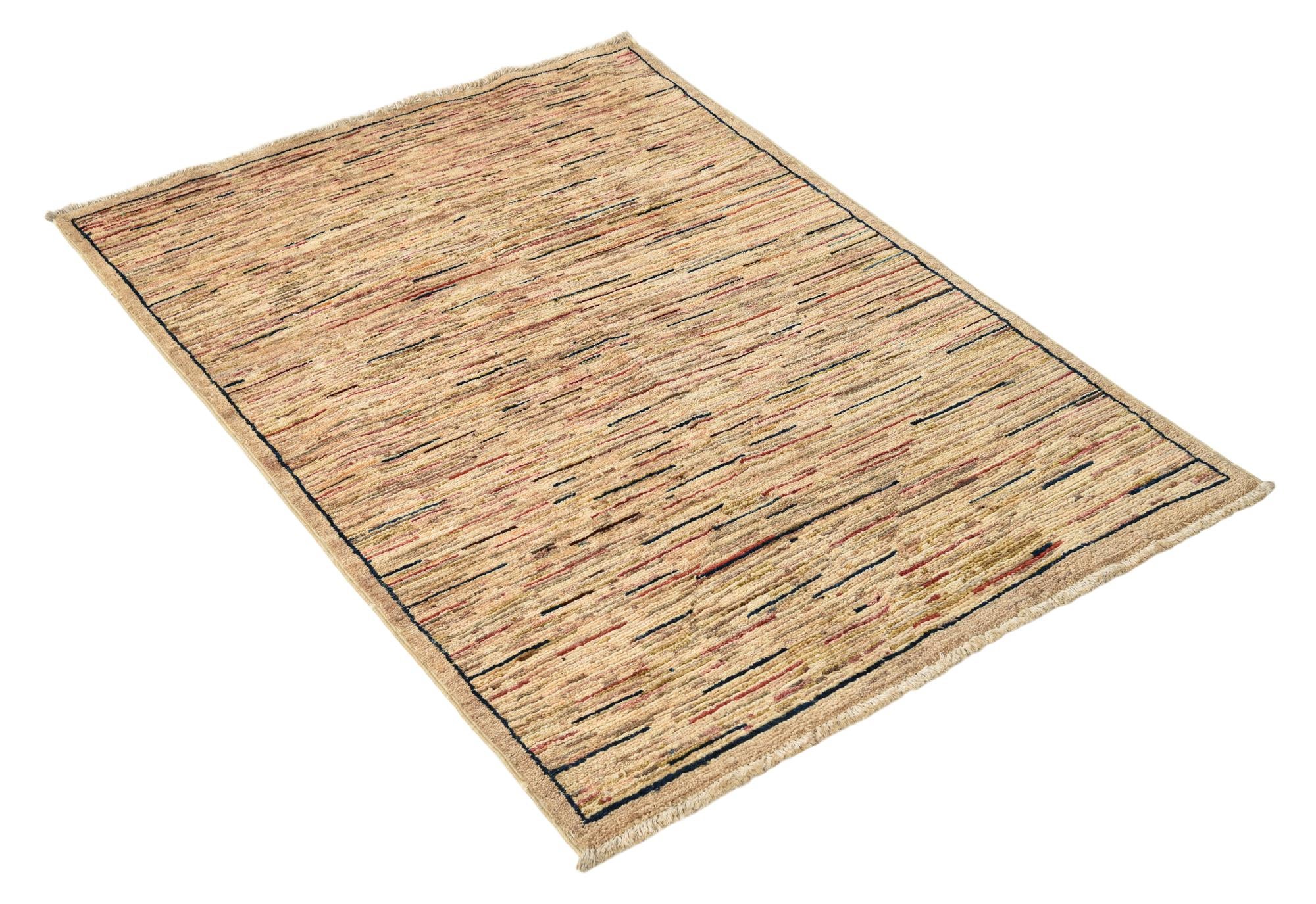 3' x 4' 7 Hand Knotted Modern Ziegler Rug