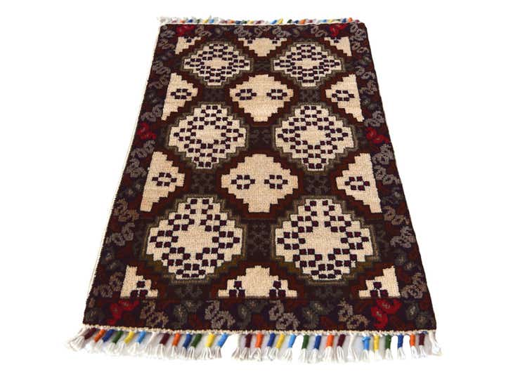1' 4 x 2' 2 Hand Knotted Modern Ziegler Rug