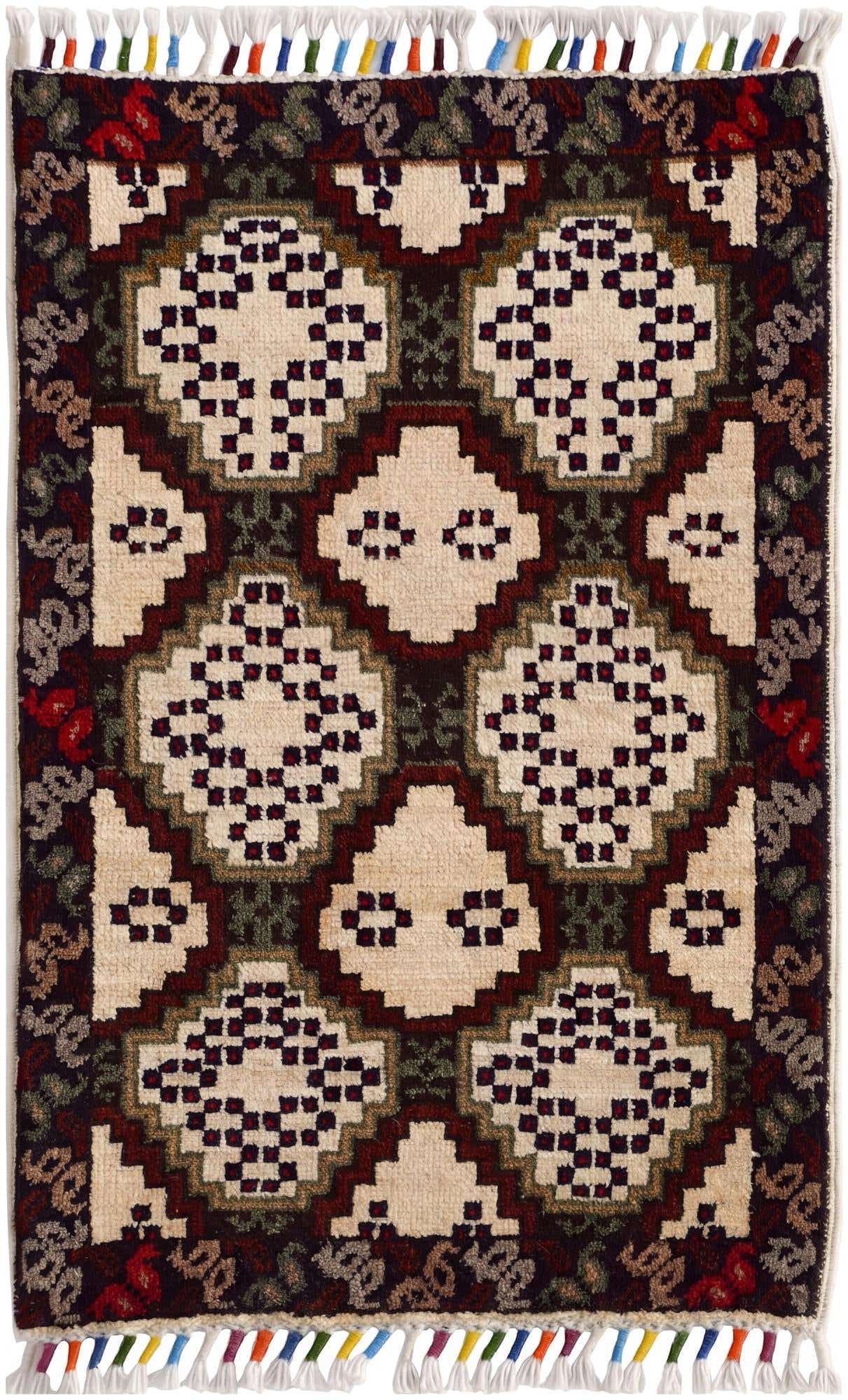 1' 4 x 2' 2 Hand Knotted Modern Ziegler Rug