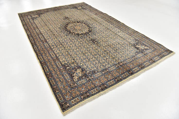 Detail image of 6' 2 x 10' 8 Hand Knotted Mood Persian Wool Rug