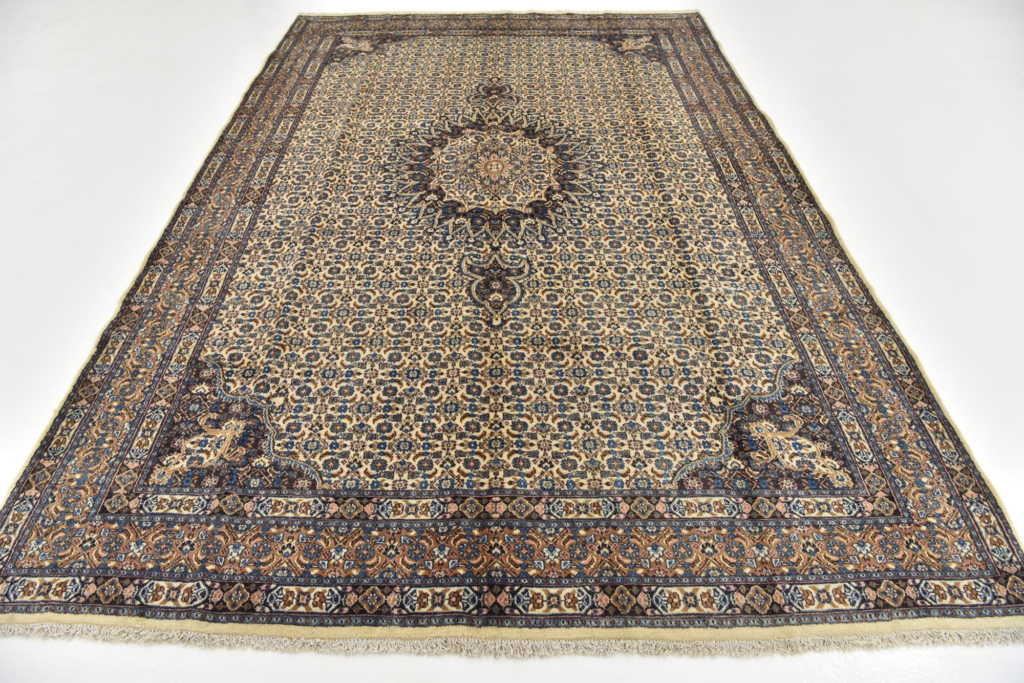 6' 2 x 10' 8 Hand Knotted Mood Persian Wool Rug