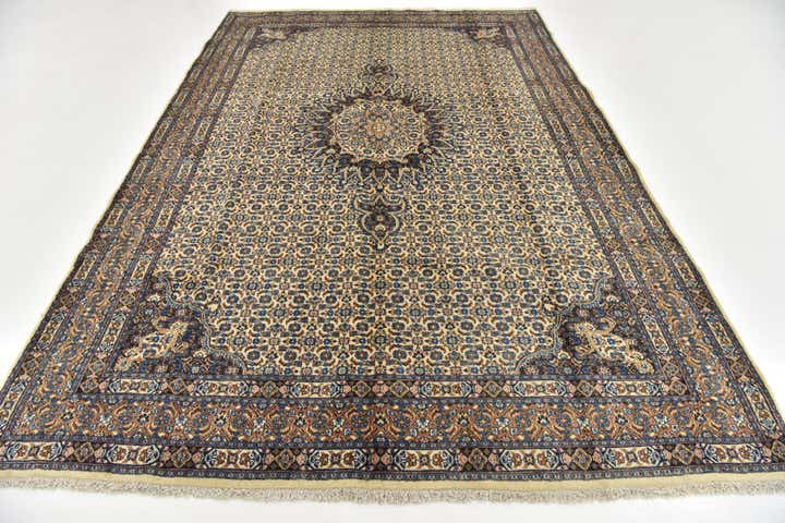 6' 2 x 10' 8 Hand Knotted Mood Persian Wool Rug