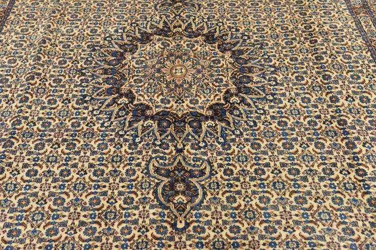 Detail image of 6' 2 x 10' 8 Hand Knotted Mood Persian Wool Rug