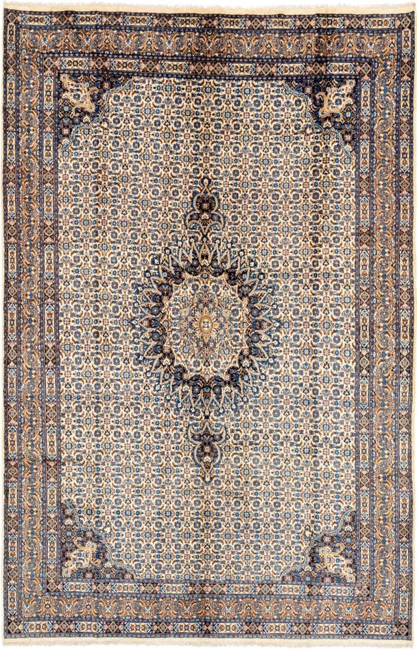 Detail image of 6' 2 x 10' 8 Hand Knotted Mood Persian Wool Rug