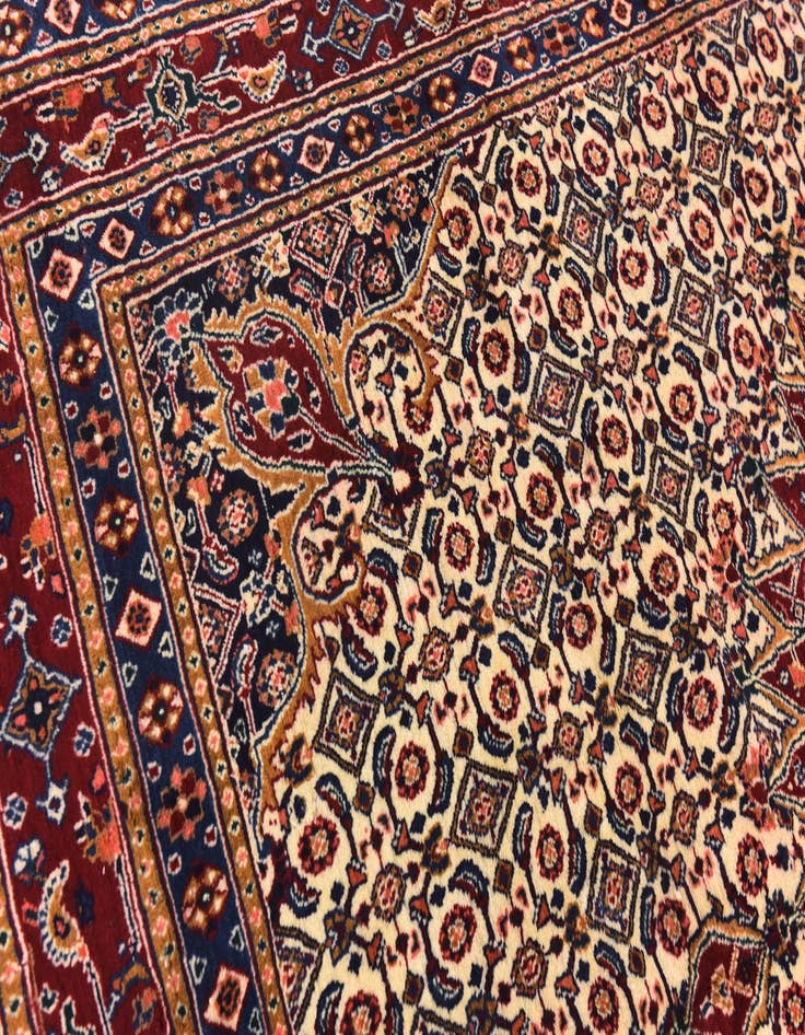 Detail image of 6' 7 x 9' 2 Hand Knotted Mood Persian Wool Rug