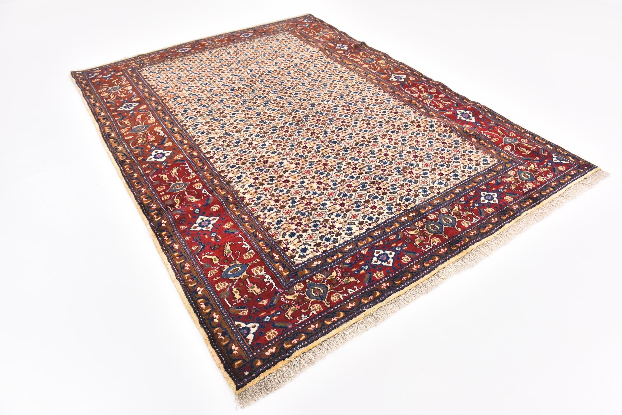 6' 9 x 9' 2 Hand Knotted Mood Persian Wool Rug