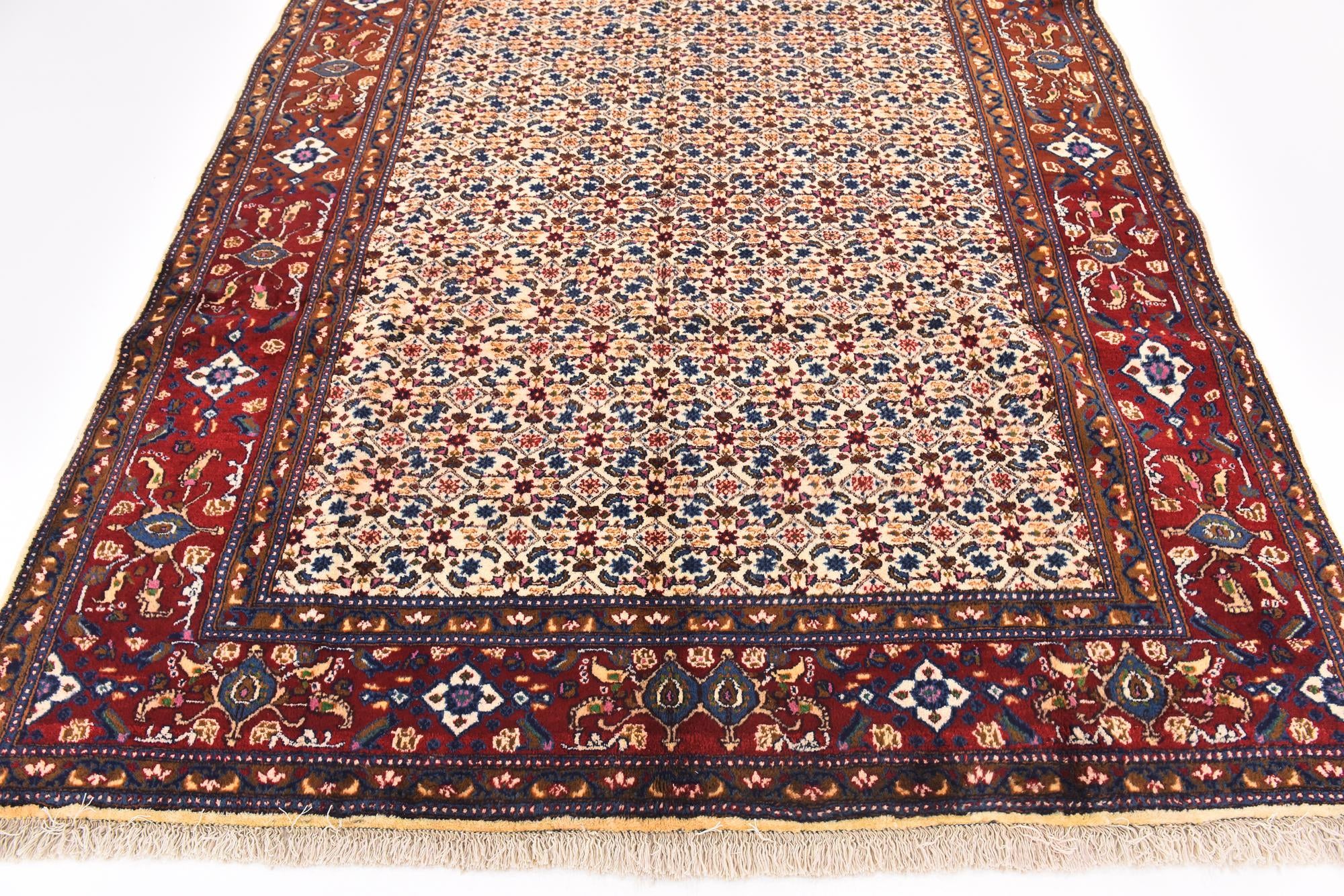 6' 9 x 9' 2 Hand Knotted Mood Persian Wool Rug