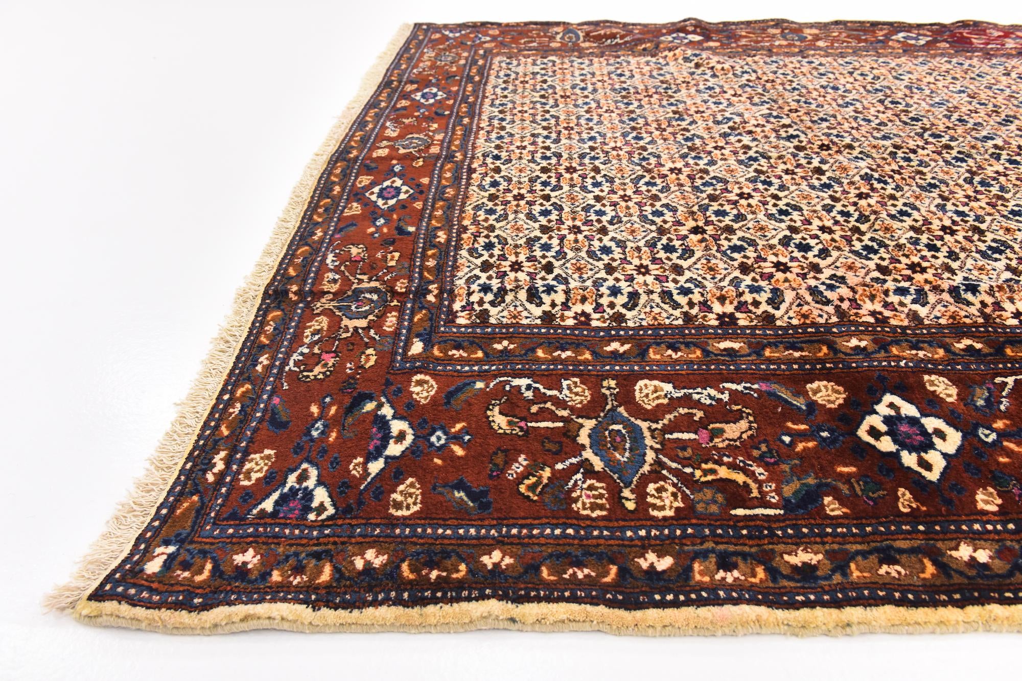 6' 9 x 9' 2 Hand Knotted Mood Persian Wool Rug