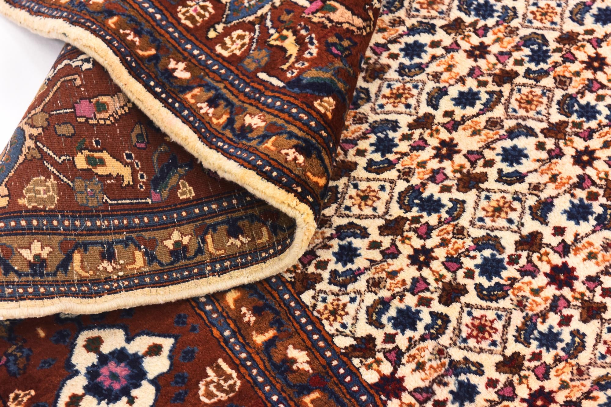 6' 9 x 9' 2 Hand Knotted Mood Persian Wool Rug