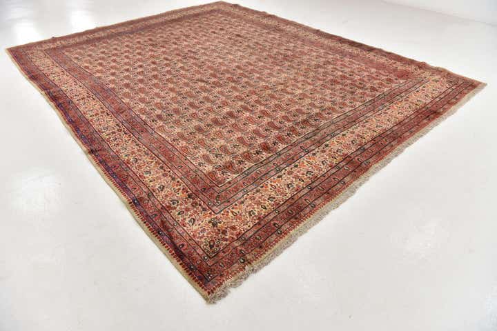 10' 5 x 13' 2 Hand Knotted Mood Persian Wool Rug