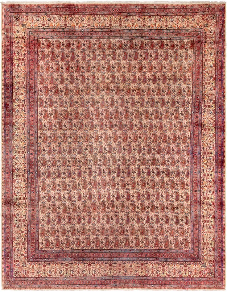Detail image of 10' 5 x 13' 2 Hand Knotted Mood Persian Wool Rug