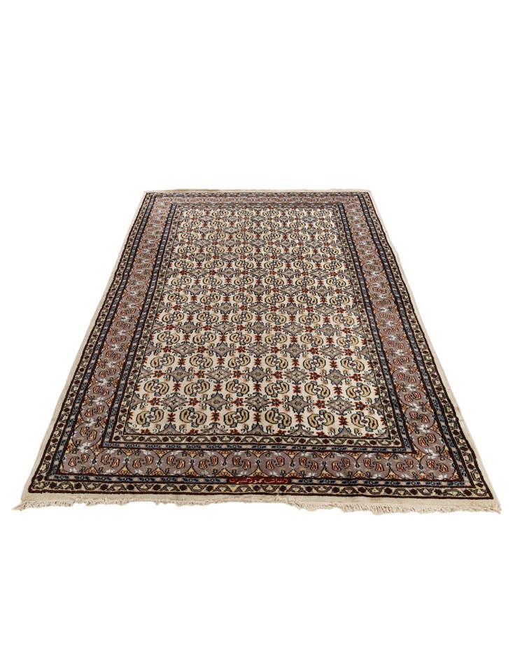 Detail image of 4' x 6' 4 Hand Knotted Mood Oriental Wool Rug