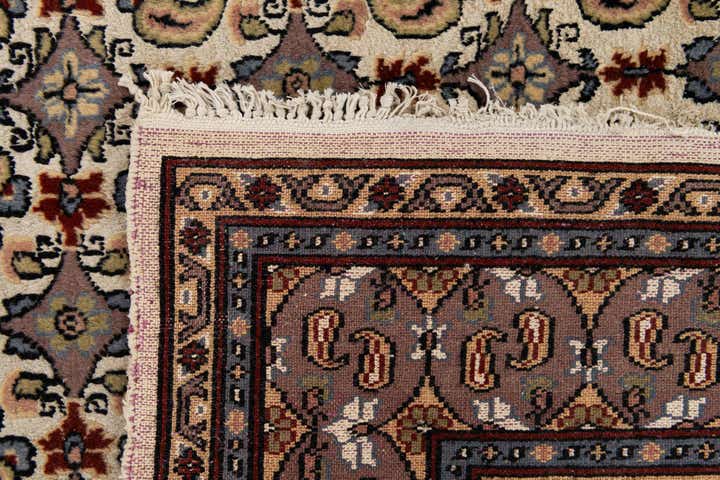 4' x 6' 4 Hand Knotted Mood Oriental Wool Rug