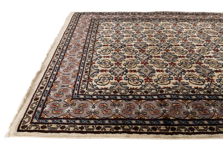 Detail image of 4' x 6' 4 Hand Knotted Mood Oriental Wool Rug