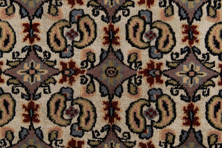Detail image of 4' x 6' 4 Hand Knotted Mood Oriental Wool Rug