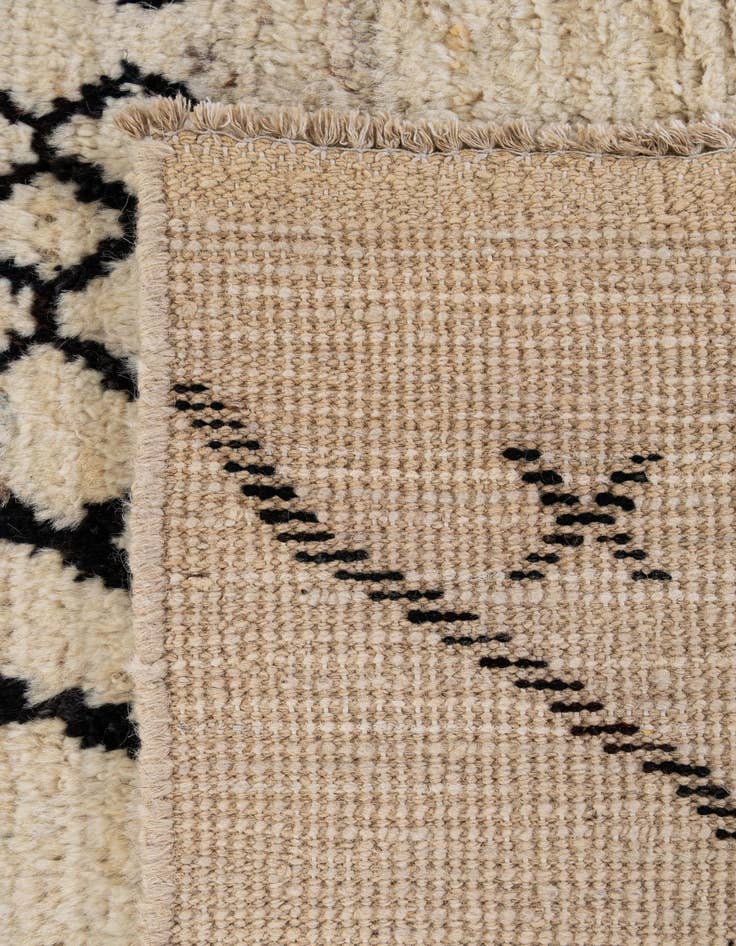 Detail image of 5' 7 x 7' 11  Hand Knotted Moroccan Wool Rug