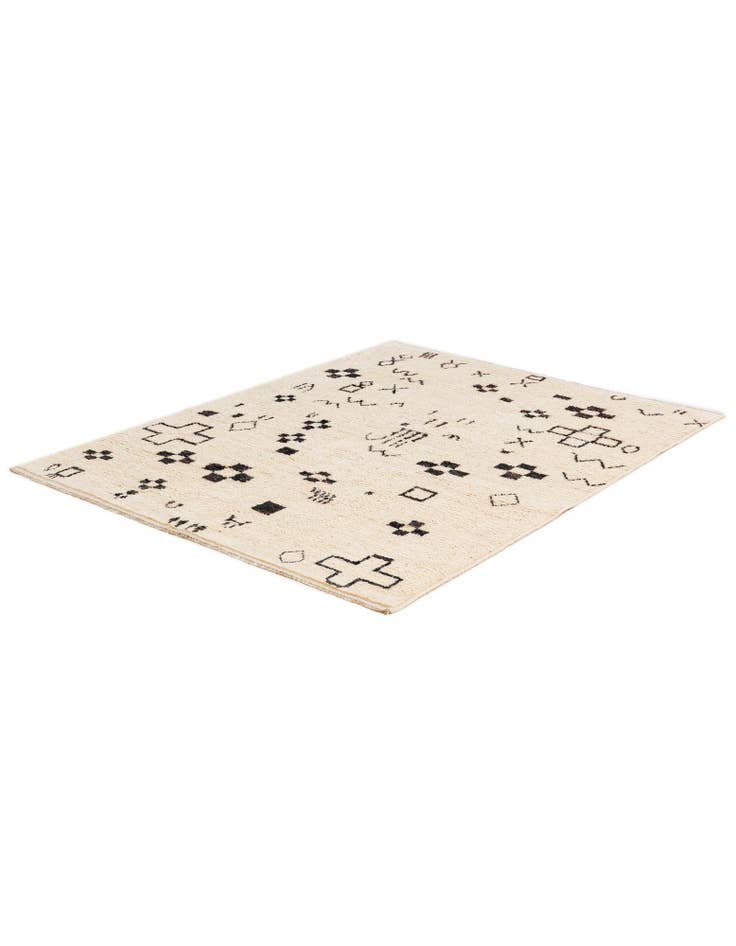 Detail image of 5' x 6' 6  Hand Knotted Moroccan Wool Rug