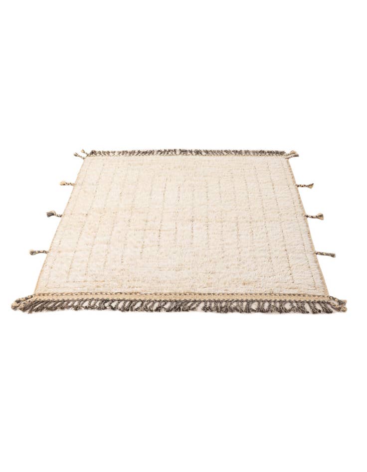 Detail image of 5' 4 x 6' 8 Hand Knotted Moroccan Wool Rug