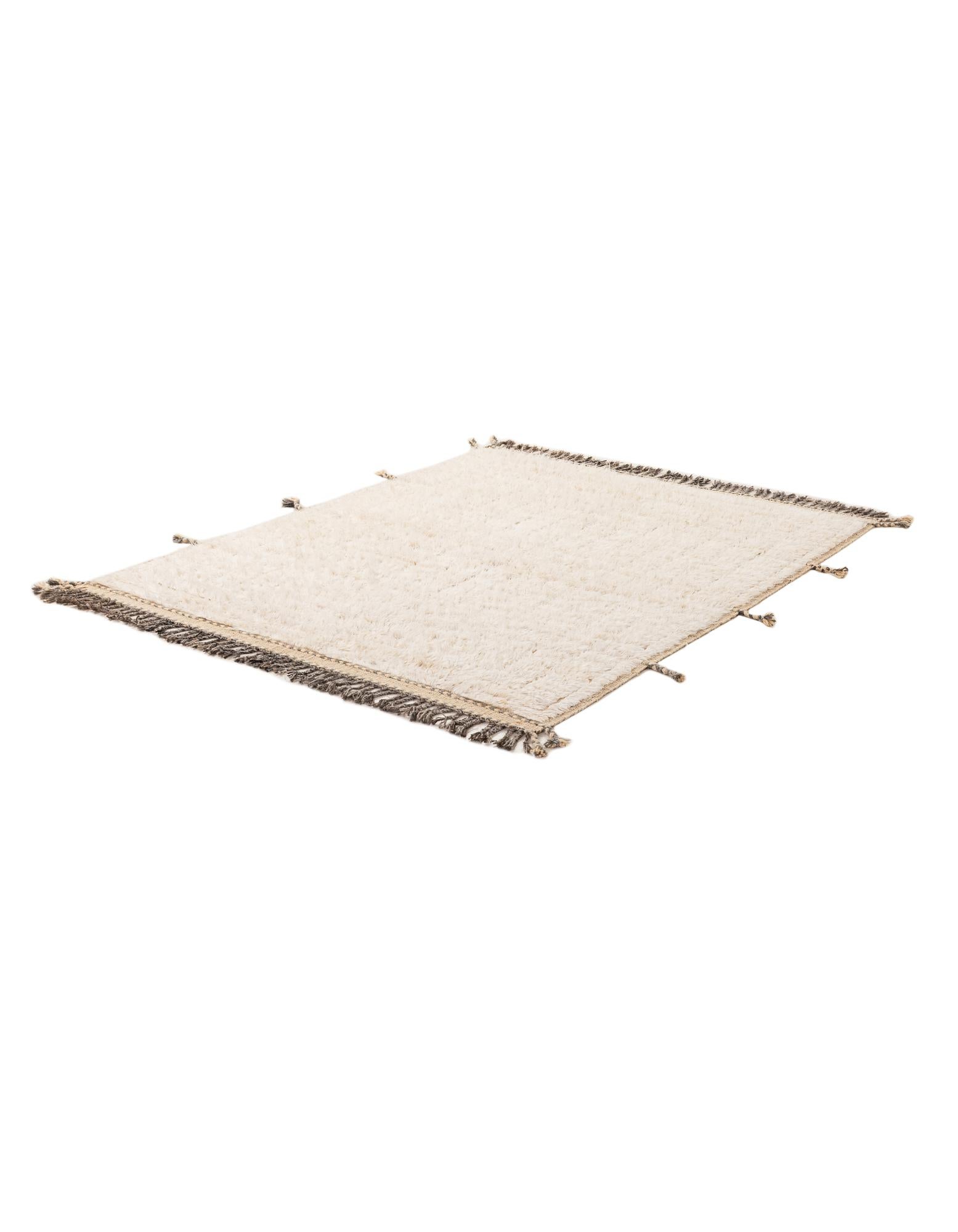 5' 4 x 6' 8 Hand Knotted Moroccan Wool Rug
