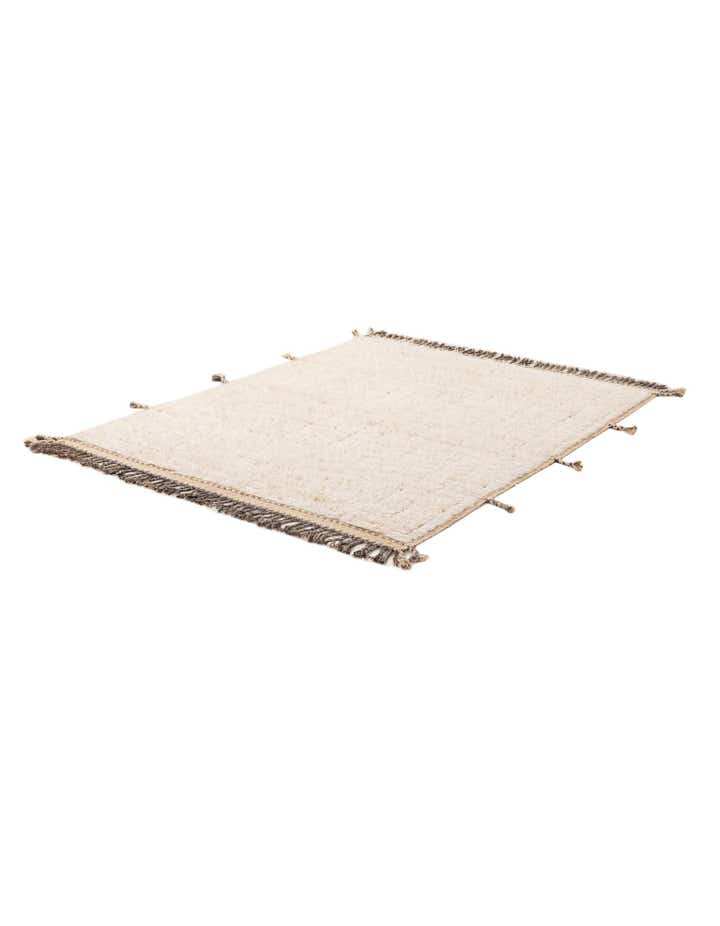 5' 4 x 6' 8 Hand Knotted Moroccan Wool Rug